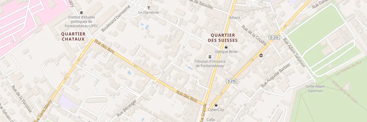 Plan du 76 Rue Béranger à Fontainebleau