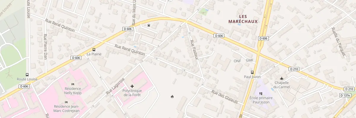 Plan du 12 Rue Corot à Fontainebleau