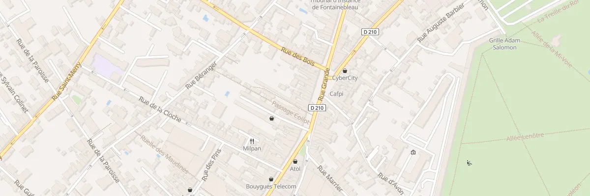 Plan du 103 Rue Grande à Fontainebleau