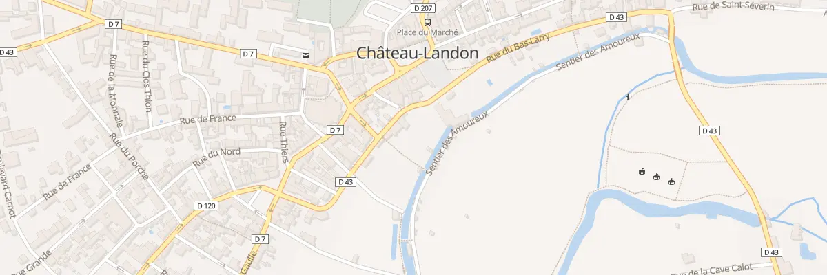 Plan du 12 Rue du Bas Larry à Château-Landon