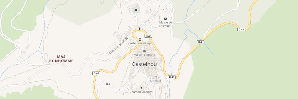 Plan du 3 Cae d’Avall à Castelnou