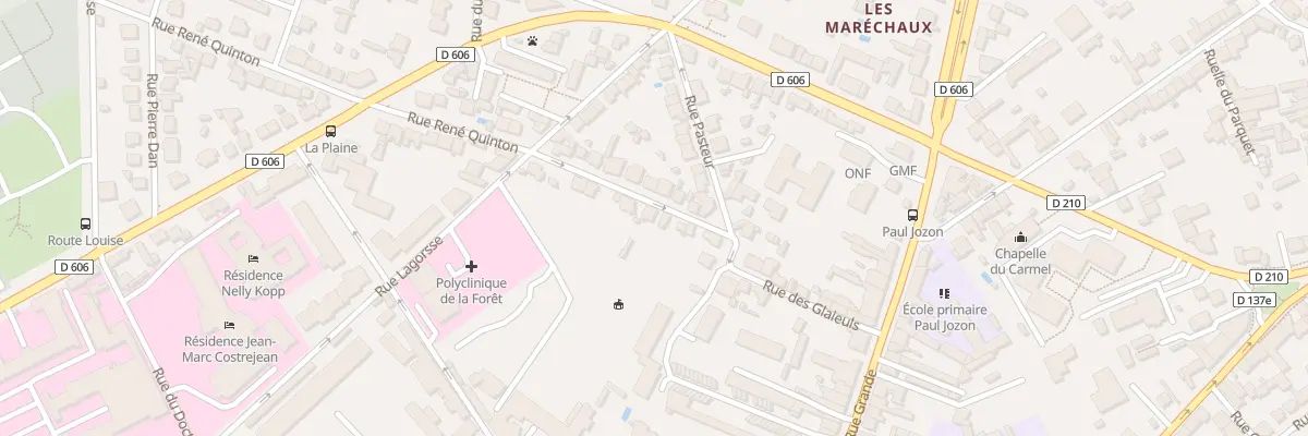 Plan du 9 Rue Corot à Fontainebleau