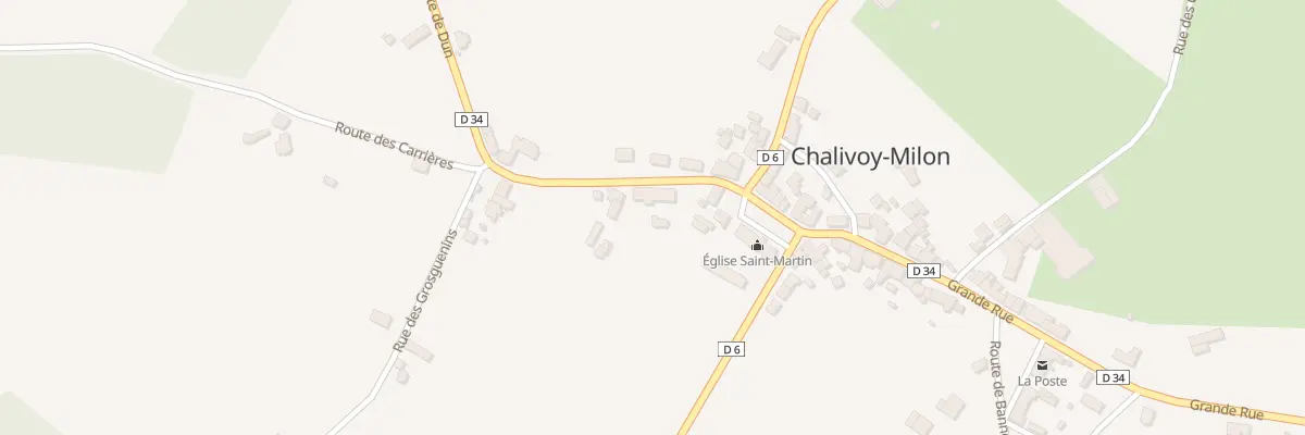 Plan du 3 Rte de Dun à Chalivoy-Milon