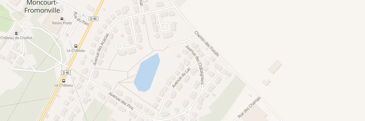 Plan du 1 Av du Lac à Moncourt-Fromonville