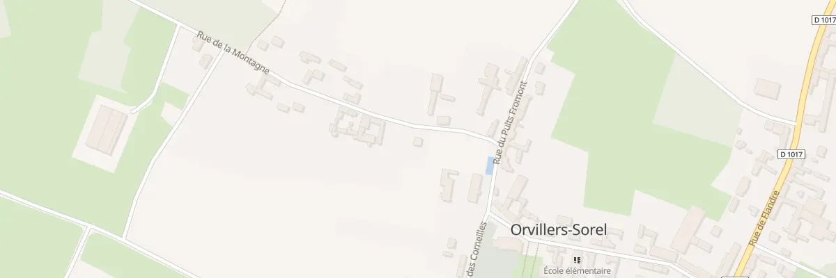 Plan du 1B Rue de la Montagne à Orvillers-Sorel