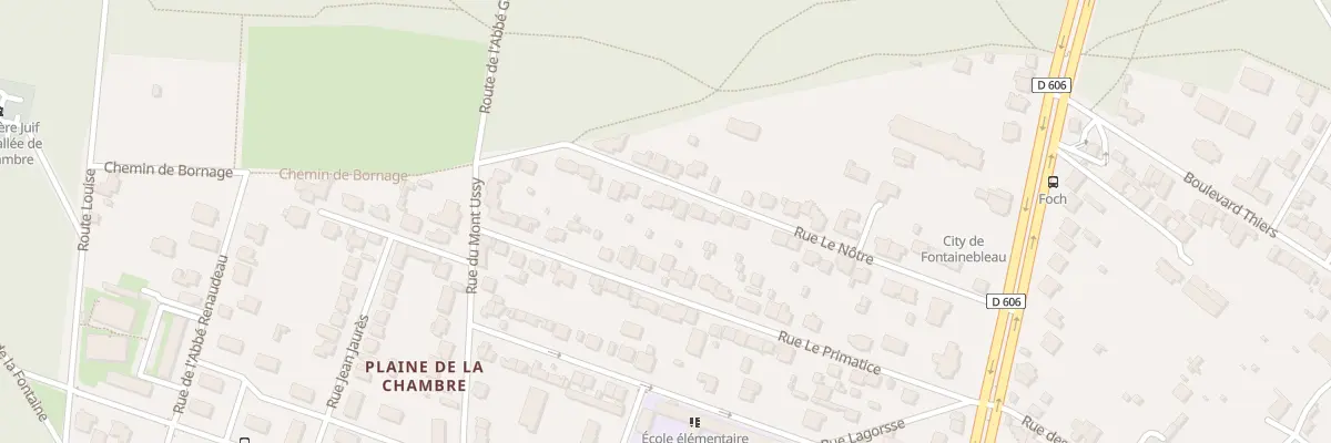 Plan du 31 Rue le Nôtre à Fontainebleau
