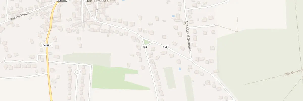 Plan du 1 Che du Canal de la Madeleine à Maincy