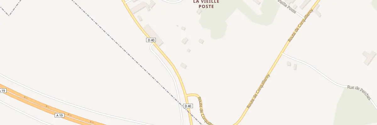 Plan du 28 Rte de la Vieille Poste à Girolles