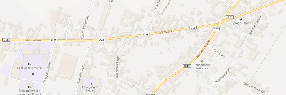 Plan du 29B Rue Pasteur à Rosières-en-Santerre