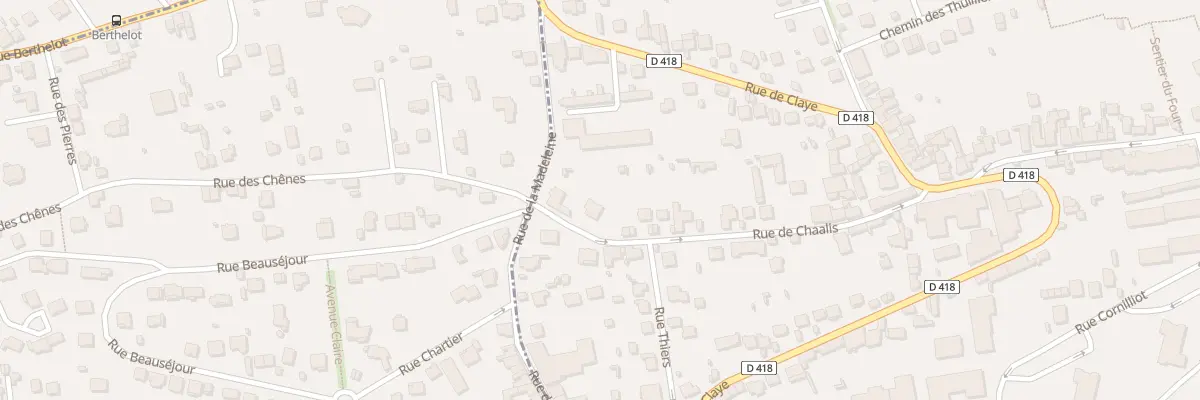 Plan du 30 Rue de Chaalis à Thorigny-sur-Marne