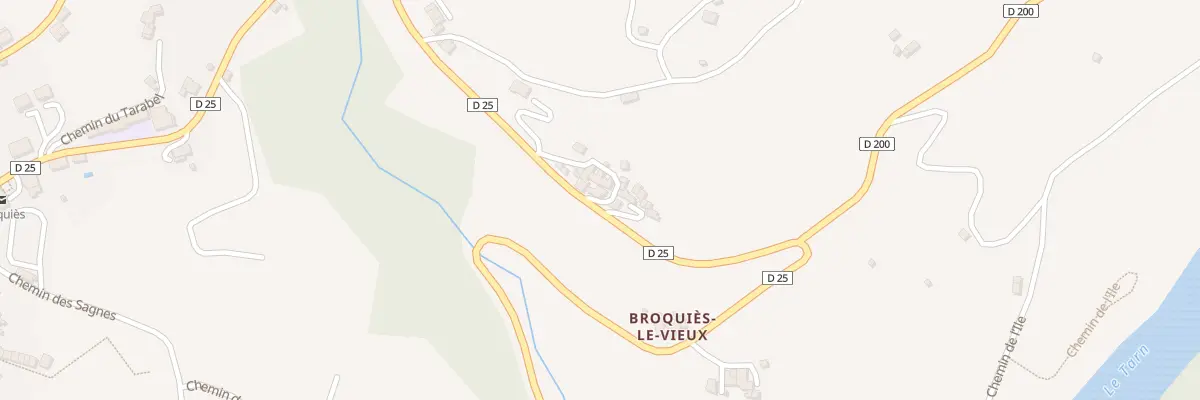 Plan du 118 Rue de Broquies le Vieux à Broquiès