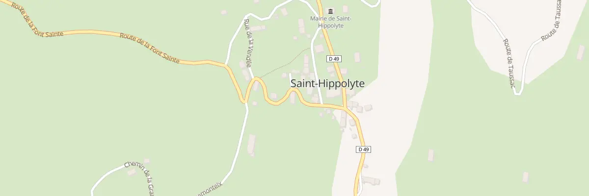 Plan du 5073 Le Bourg à Saint-Hippolyte