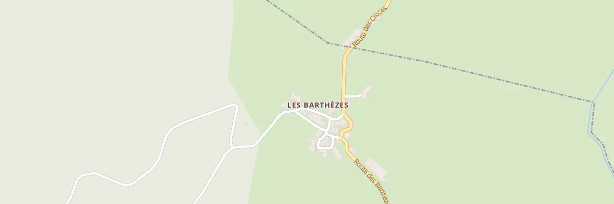 Plan du 6240 Les Barthezes à La Salvetat-sur-Agout