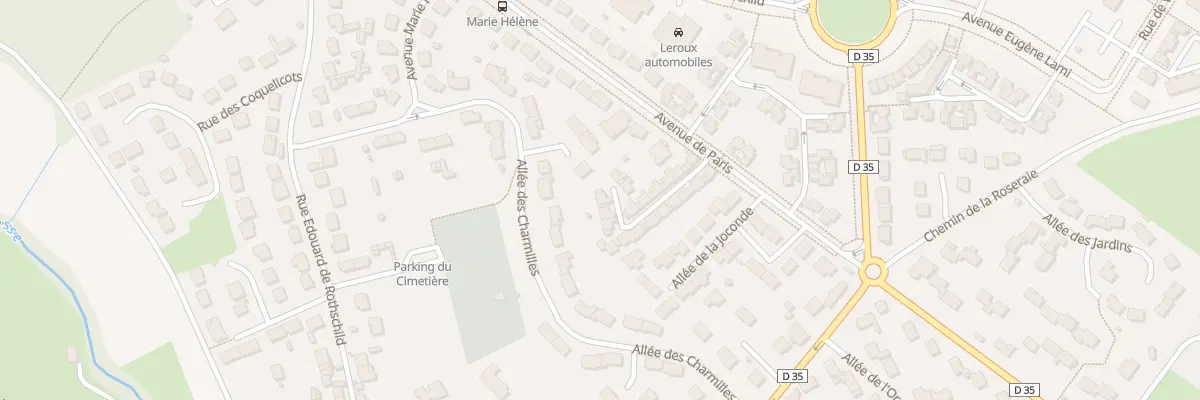 Plan du 23 All de la Closerie à Ferrières-en-Brie