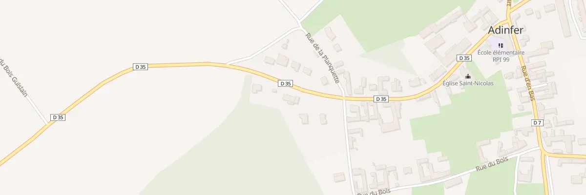 Plan du 1 Rue de Monchy à Adinfer