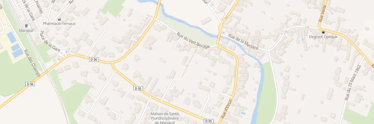 Plan du 2 Imp du Vert Bocage à Marœuil