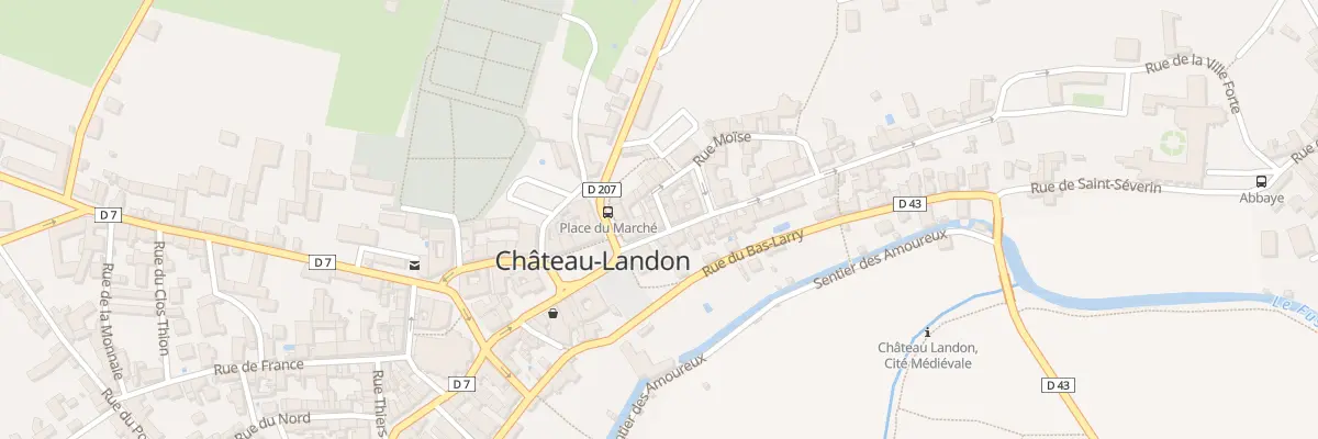 Plan du 7 Rue de la Ville Forte à Château-Landon