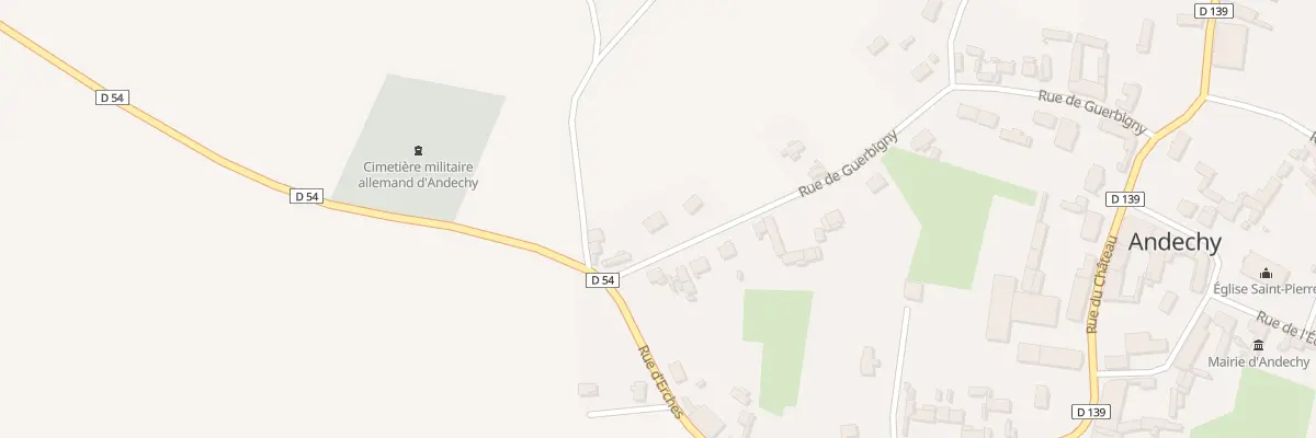 Plan du 23 Rue de Guerbigny à Andechy