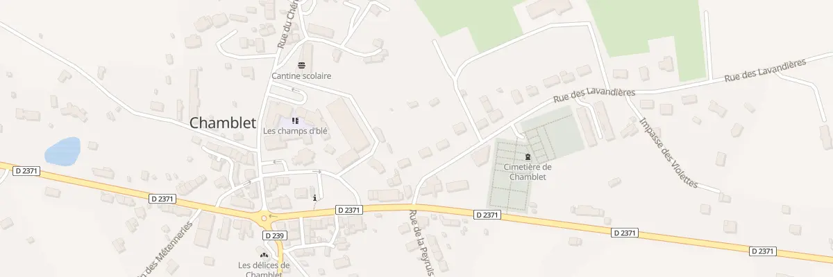 Plan du 3 Rue des Lavandières à Chamblet
