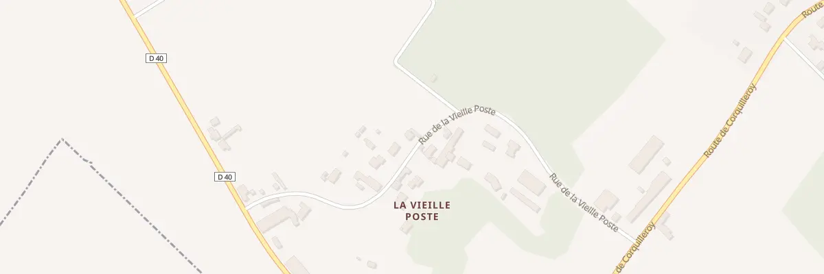 Plan du 4 Ham de la Vielle Poste à Girolles