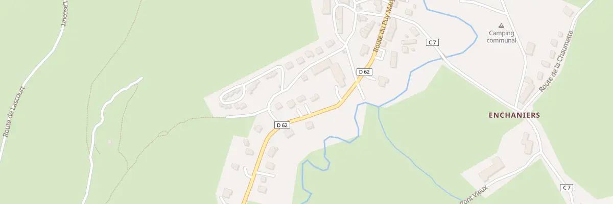 Plan du 6031 Les Cotes du Claux au Claux