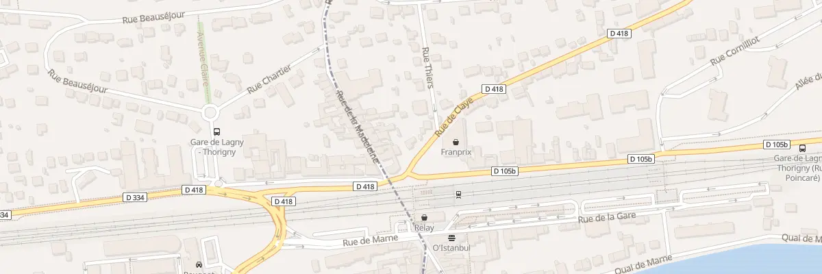 Plan du 3 Rue de Claye à Thorigny-sur-Marne