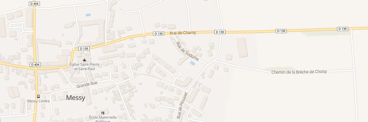 Plan du 38 Rue de Charny à Messy