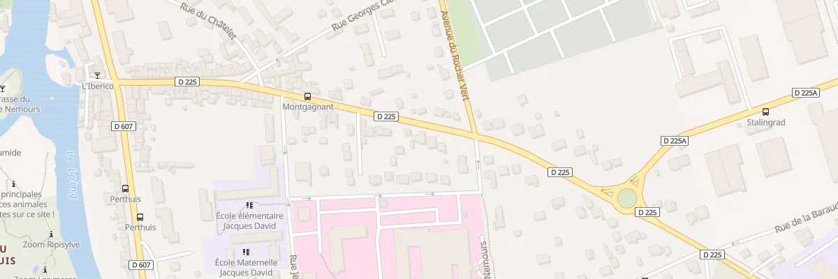 Plan du 70 Rue de Montgagnant à Nemours