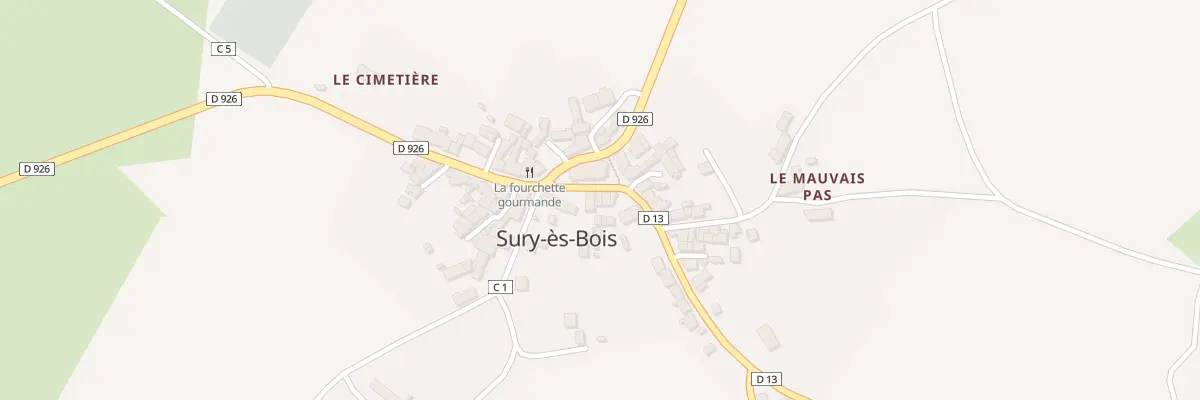 Plan du 2 Rue de Savigny à Sury-ès-Bois