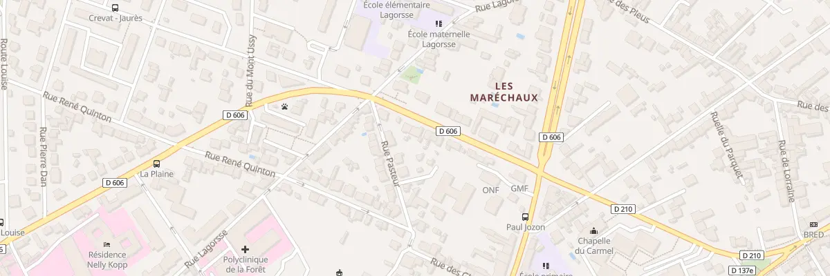 Plan du 11B Bd du Maréchal Joffre à Fontainebleau