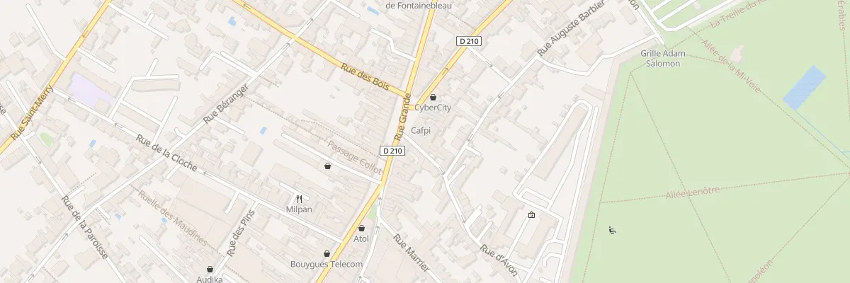 Plan du 4 Rue Aristide Briand à Fontainebleau