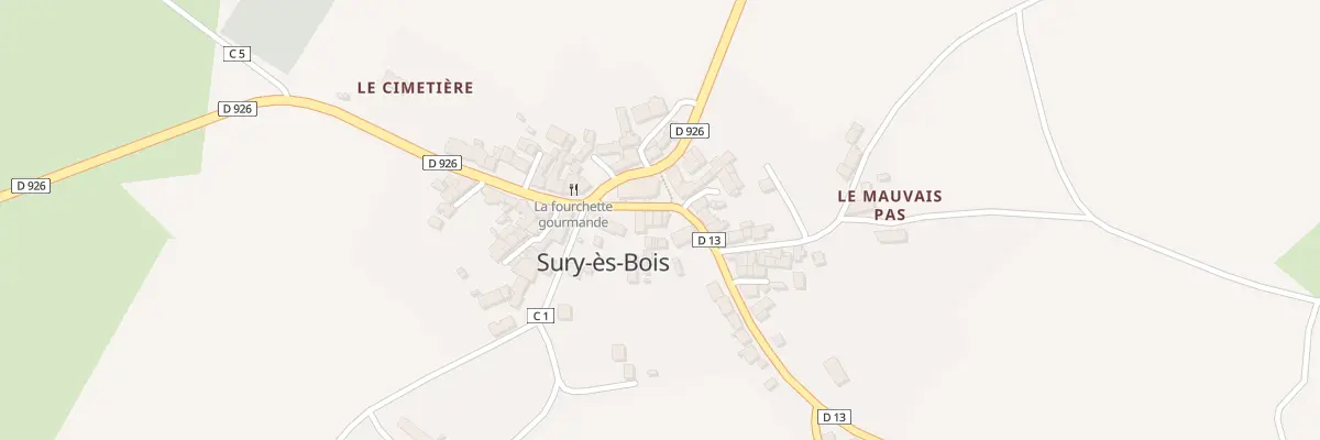 Plan du 4 Rue de Savigny à Sury-ès-Bois