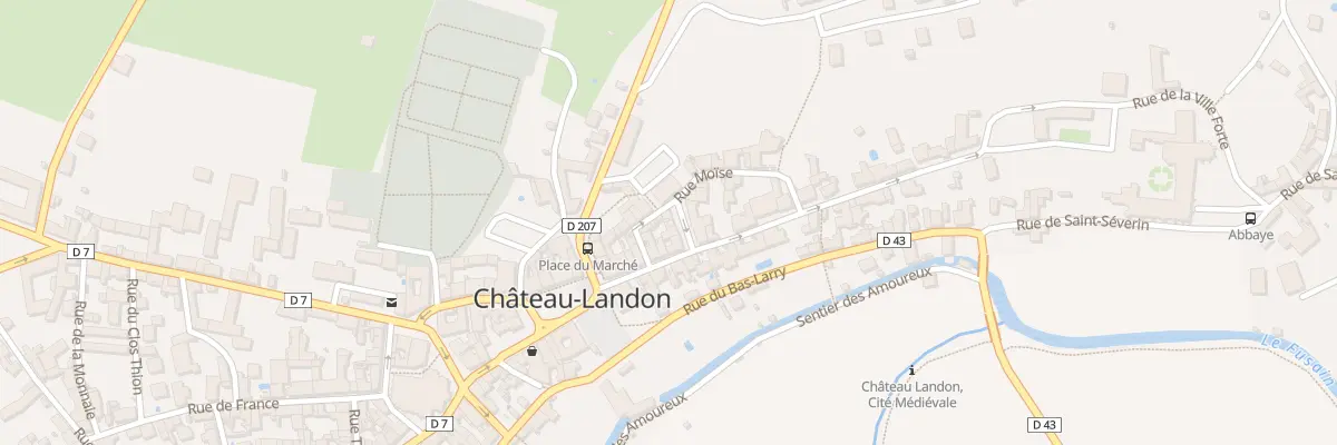 Plan du 5 Pl de l’Hôtel de Ville à Château-Landon