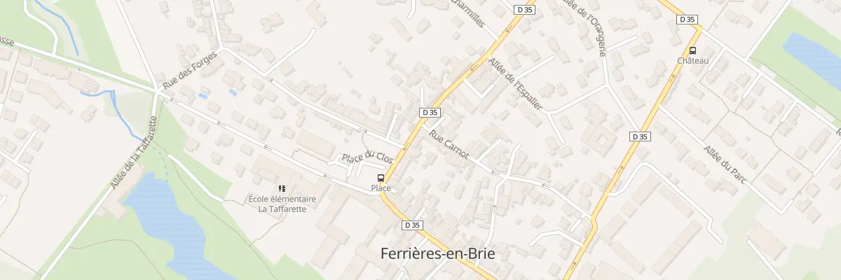 Plan du 12 Rue Aristide Briand à Ferrières-en-Brie