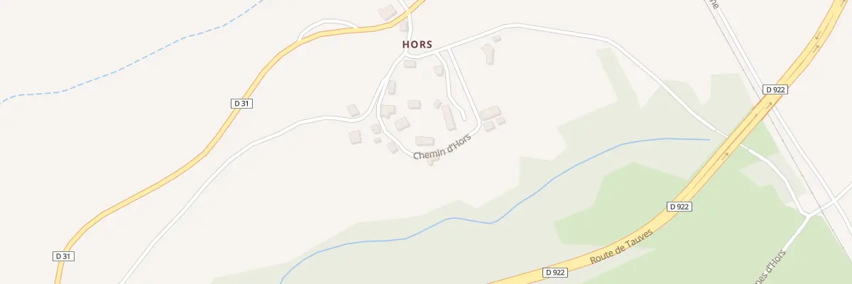 Plan du 5387A Hors à Saint-Sauves-d’Auvergne