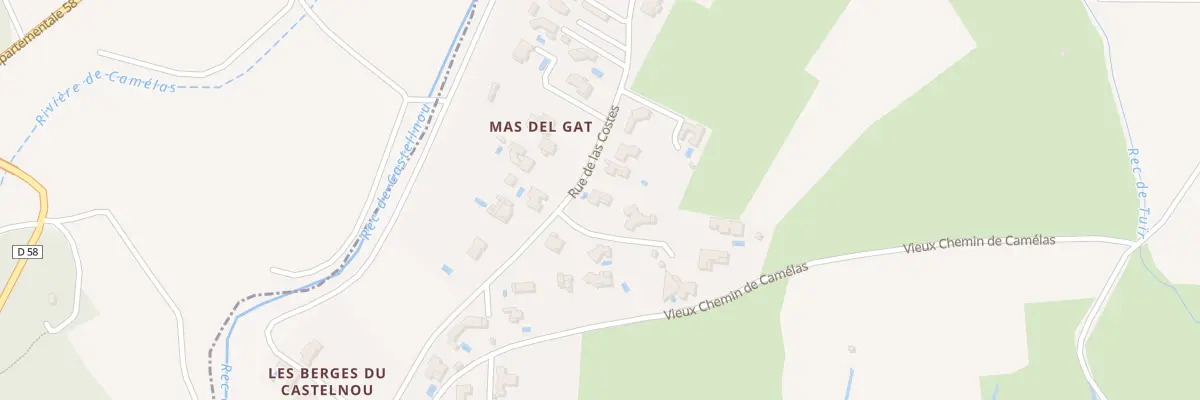 Plan du 1 Imp du Causse à Castelnou