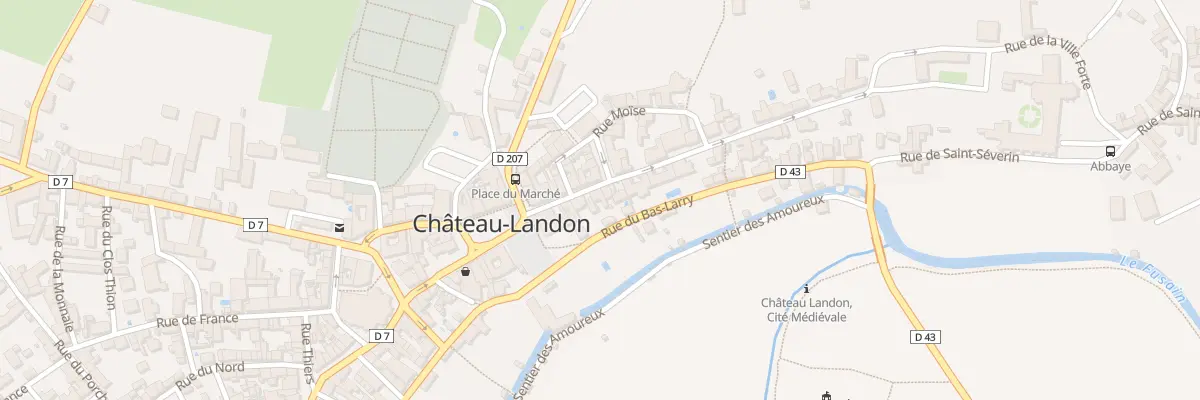 Plan du 6 Rue de la Ville Forte à Château-Landon