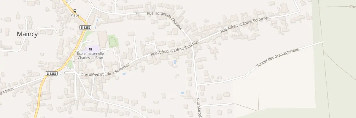 Plan du 28 Rue Alfred et Edme Sommier à Maincy