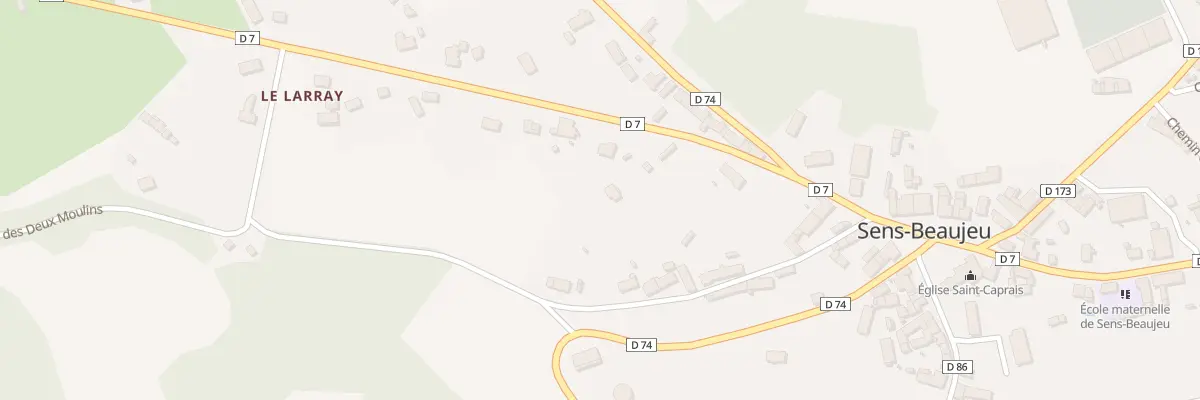 Plan du 1 Rte de la Chapelotte à Sens-Beaujeu