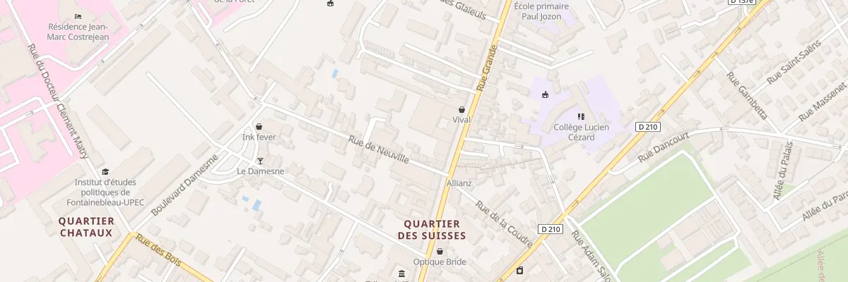 Plan du 177 Rue Grande à Fontainebleau