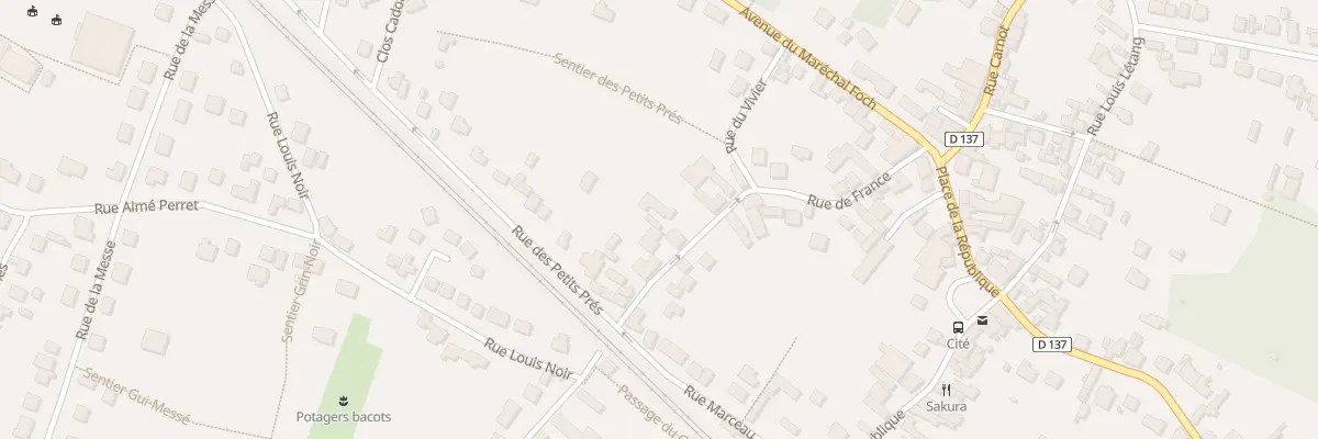 Plan du 36 Rue de France à Bois-le-Roi