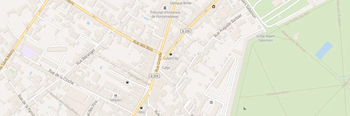 Plan du 18 Rue Aristide Briand à Fontainebleau