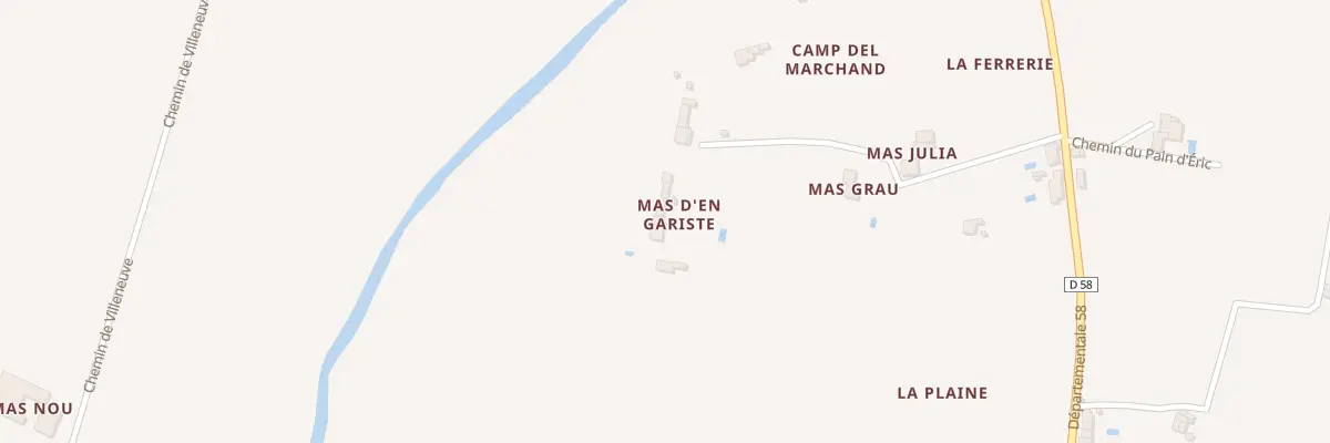Plan du 5001 Camp Del Marchand à Camélas