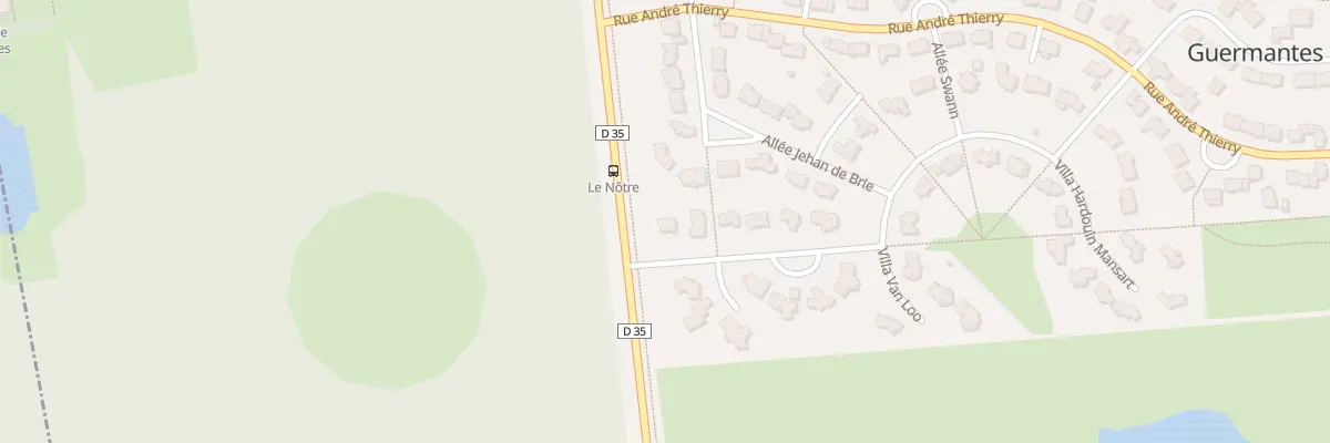 Plan du 1 All Rond du Cerf à Guermantes