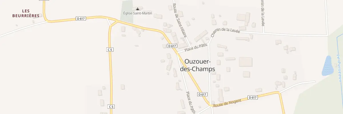 Plan du 5011 Le Bourg à Ouzouer-des-Champs