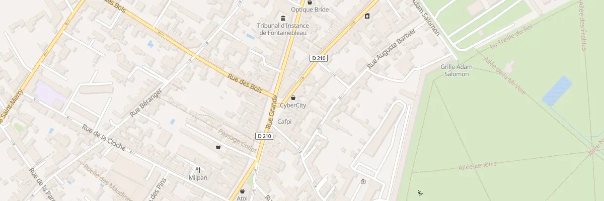 Plan du 20 Rue Aristide Briand à Fontainebleau
