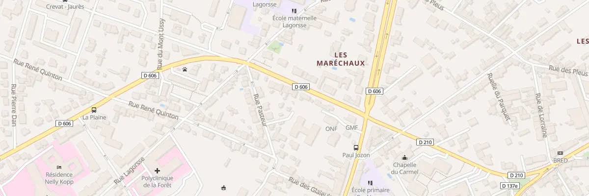 Plan du 7 Bd du Maréchal Joffre à Fontainebleau
