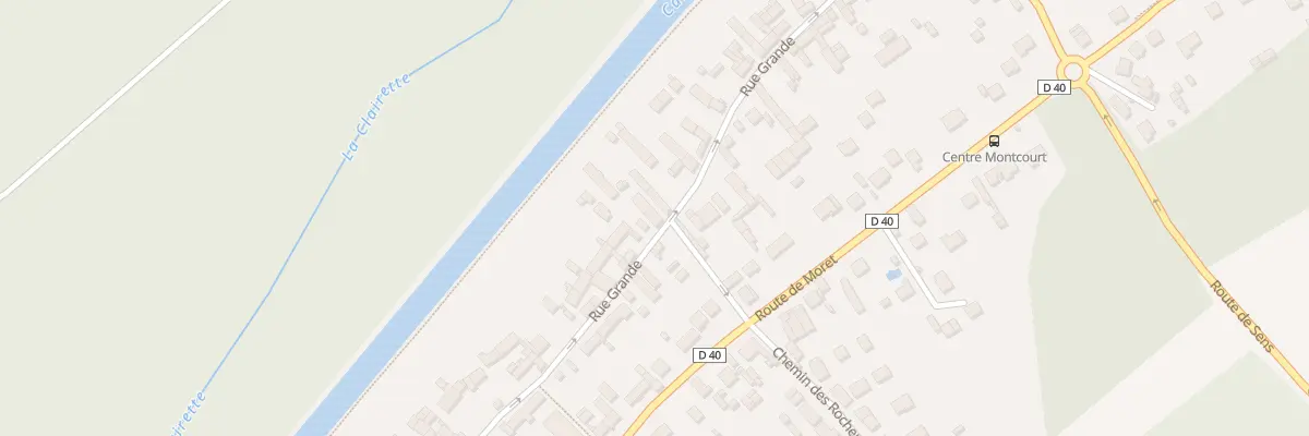 Plan du 93 Rue Grande à Moncourt-Fromonville