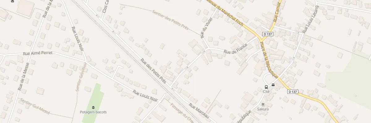 Plan du 34 Rue de France à Bois-le-Roi