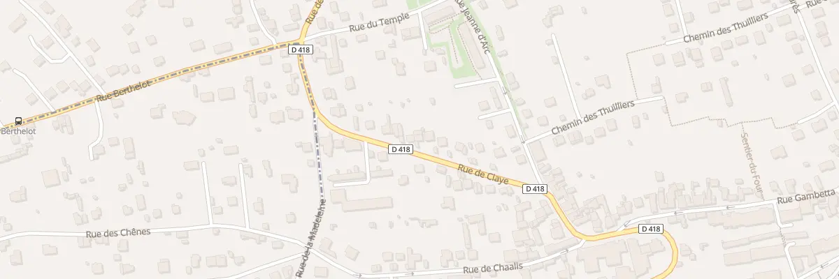 Plan du 80 Rue de Claye à Thorigny-sur-Marne